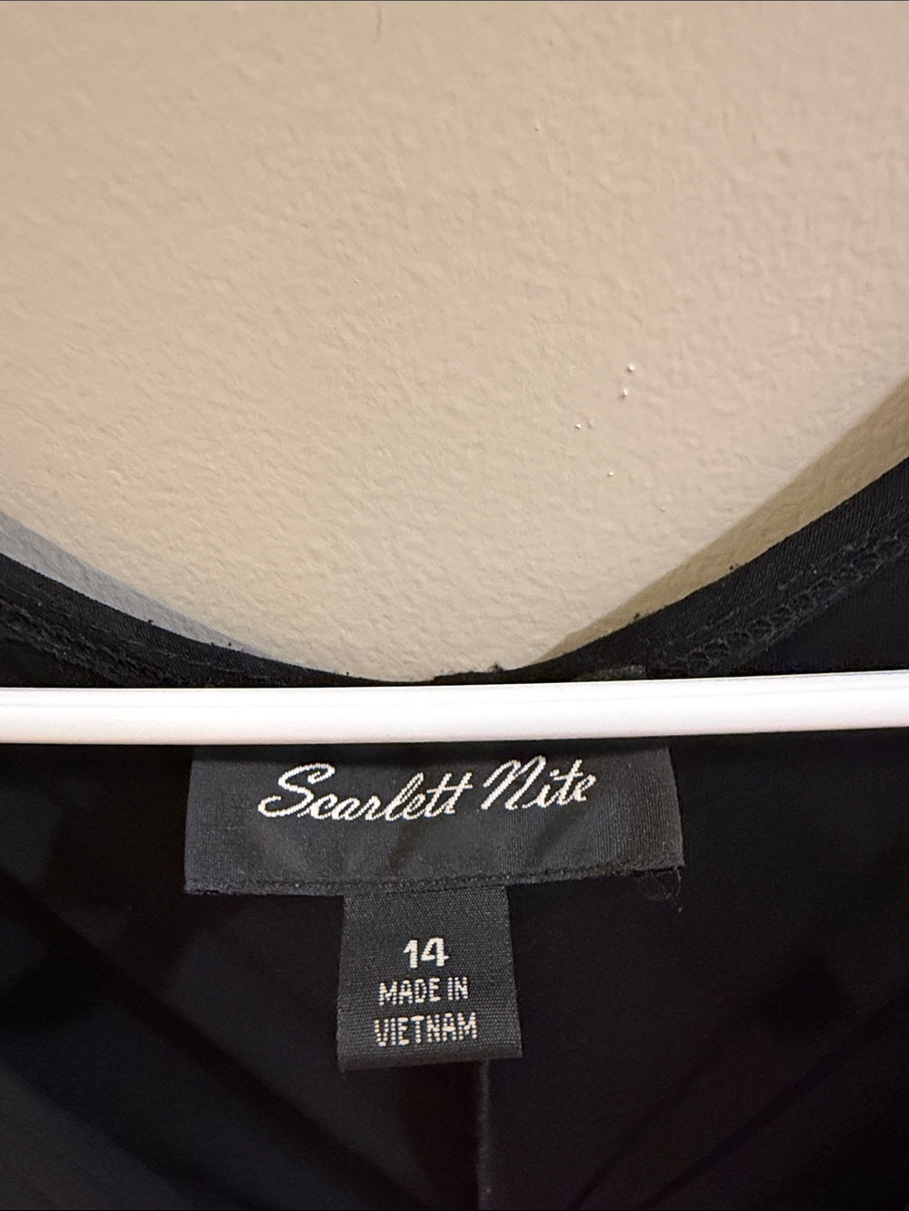 Scarlett Nite Black Long-Sleeve Wrap Dress with Side Knot - Picture 2 of 6